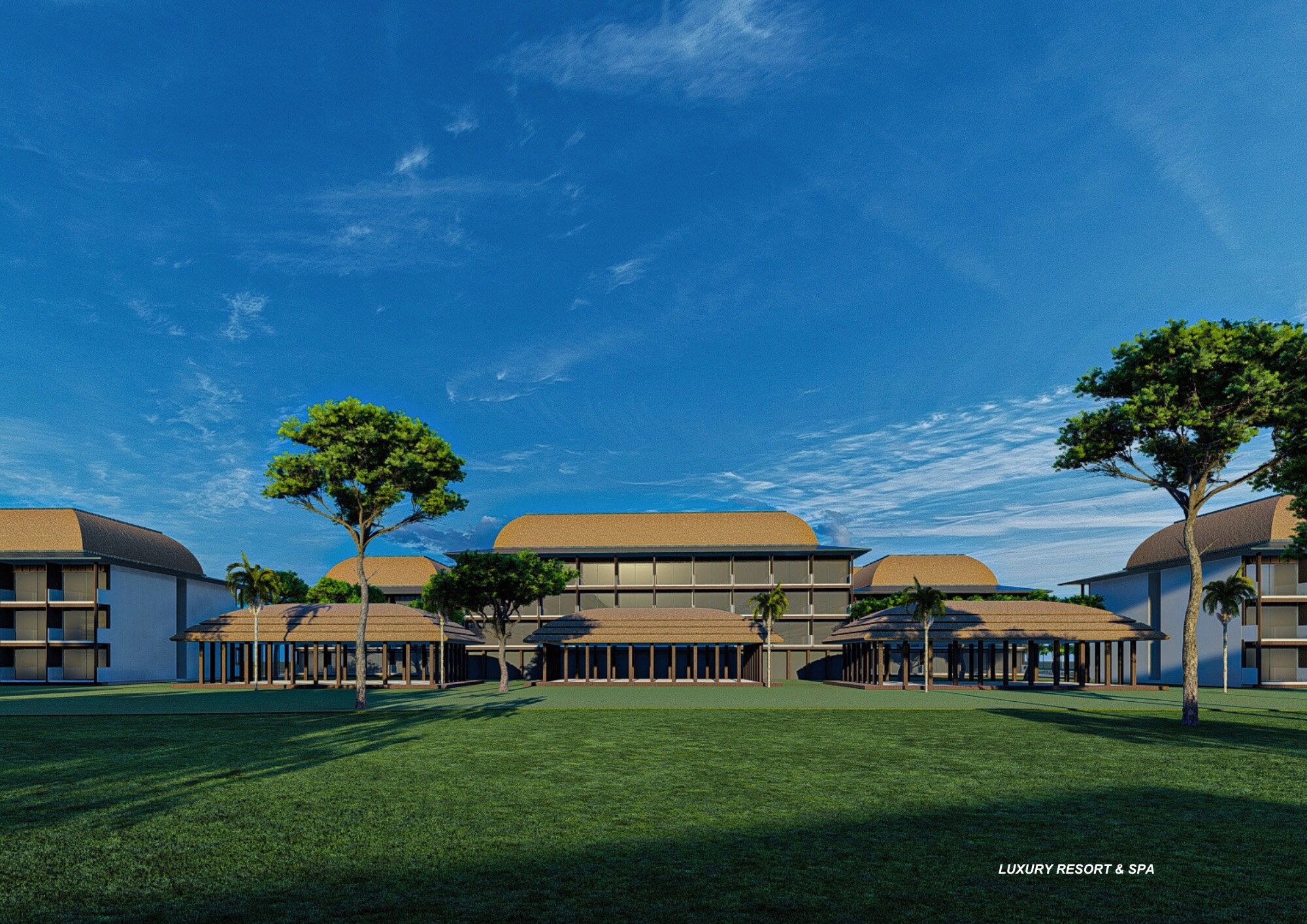 Luxury resort and spa exterior