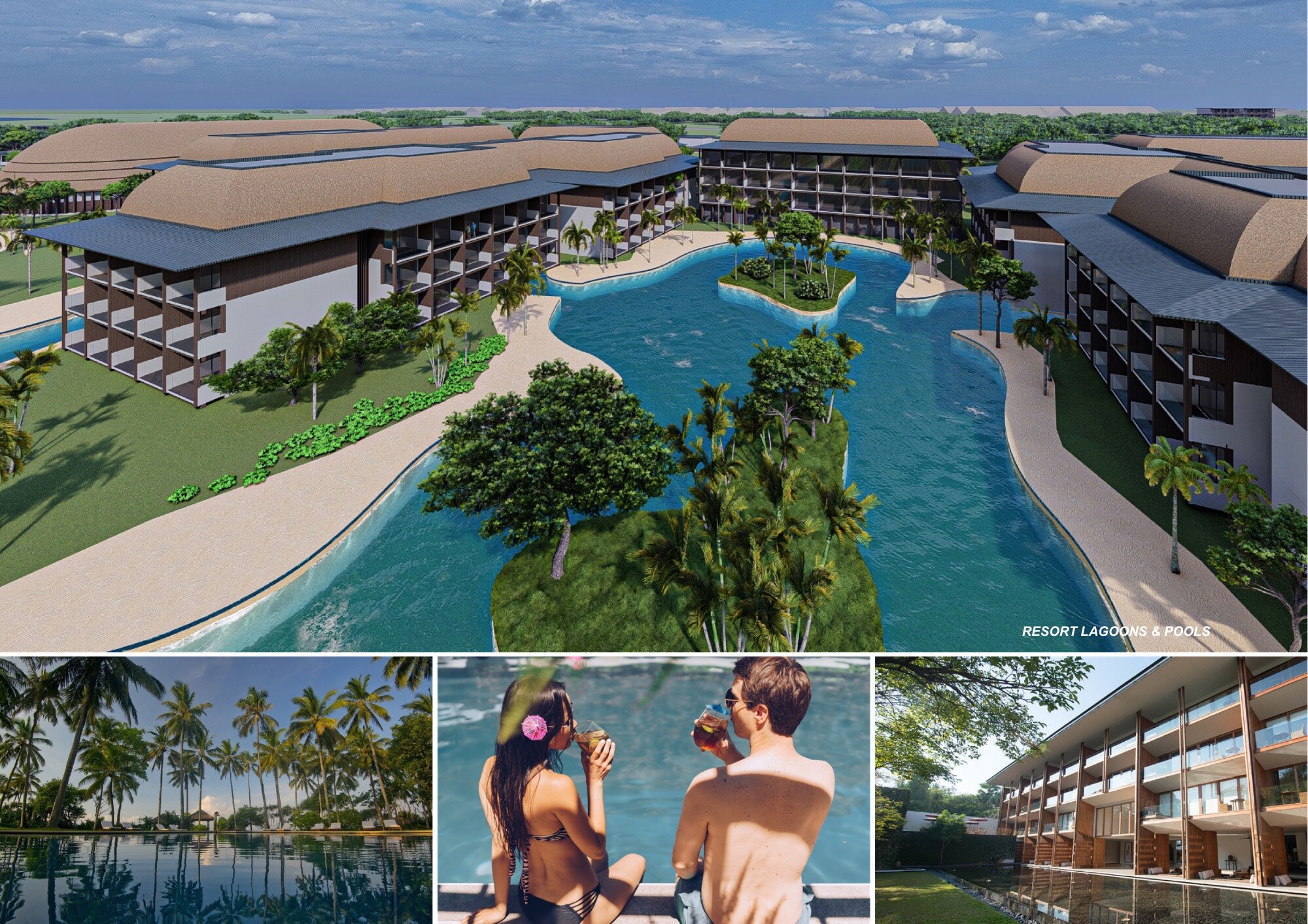 Resort lagoons and pools