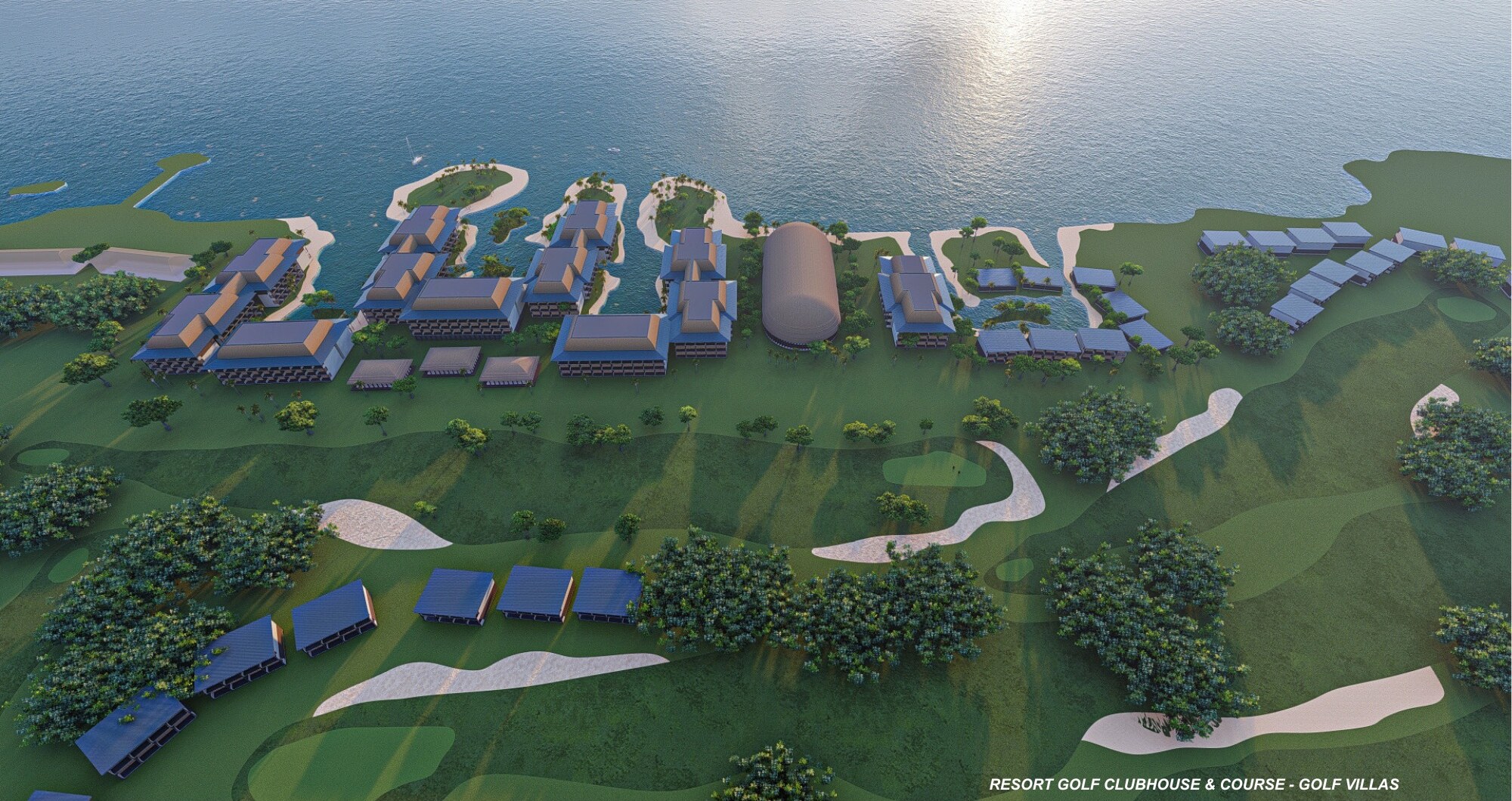 Golf course and villas
